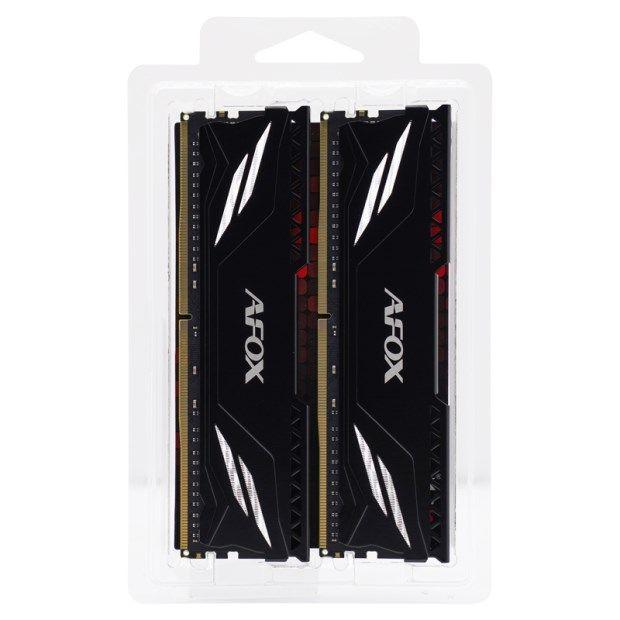 AFOX GAMING DDR4 2X16GB 3200MHZ CL16 RANK1 XMP2 BLACK AFLD432PS1CADB — zdjęcie 2