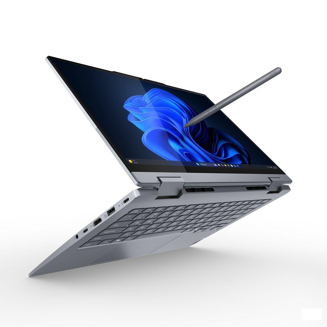 Lenovo ThinkBook 14 G5 2in1 Ultra 7 255U 14.0"WUXGA Touch IPS 300nits Glossy 16GB DDR5-5600 SSD512 Intel Graphics Cam 1080p 60Wh W11Pro Luna Grey 3Y OnSite — zdjęcie 11
