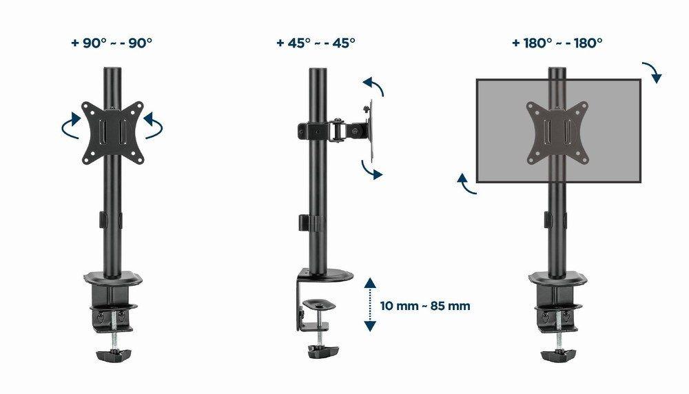 GEMBIRD BIURKOWE REGULOWANE RAMIĘ NA MONITOR 17"-32", DO 9 KG — zdjęcie 27