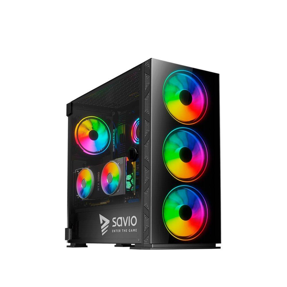 SAVIO OBUDOWA PC PRIME X1 ARGB GLASS SAVGC-PRIMEX1 — zdjęcie 4