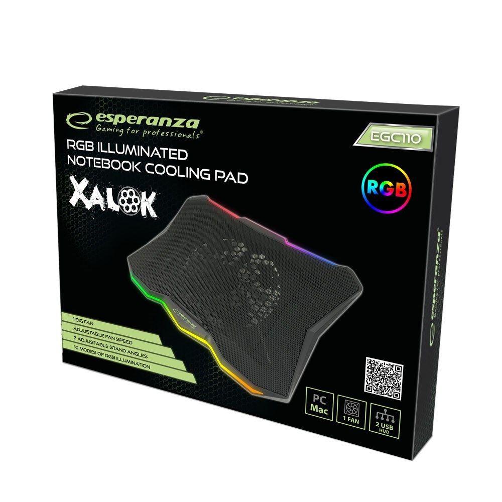 ESPERANZA PODSTAWKA CHŁODZĄCA GAMING RGB XALOK EGC110 — zdjęcie 9