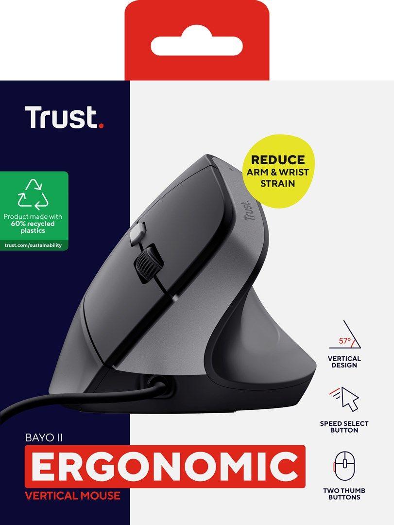 Mysz TRUST BAYO II ERGONOMIC MOUSE BLK (25144) — zdjęcie 9