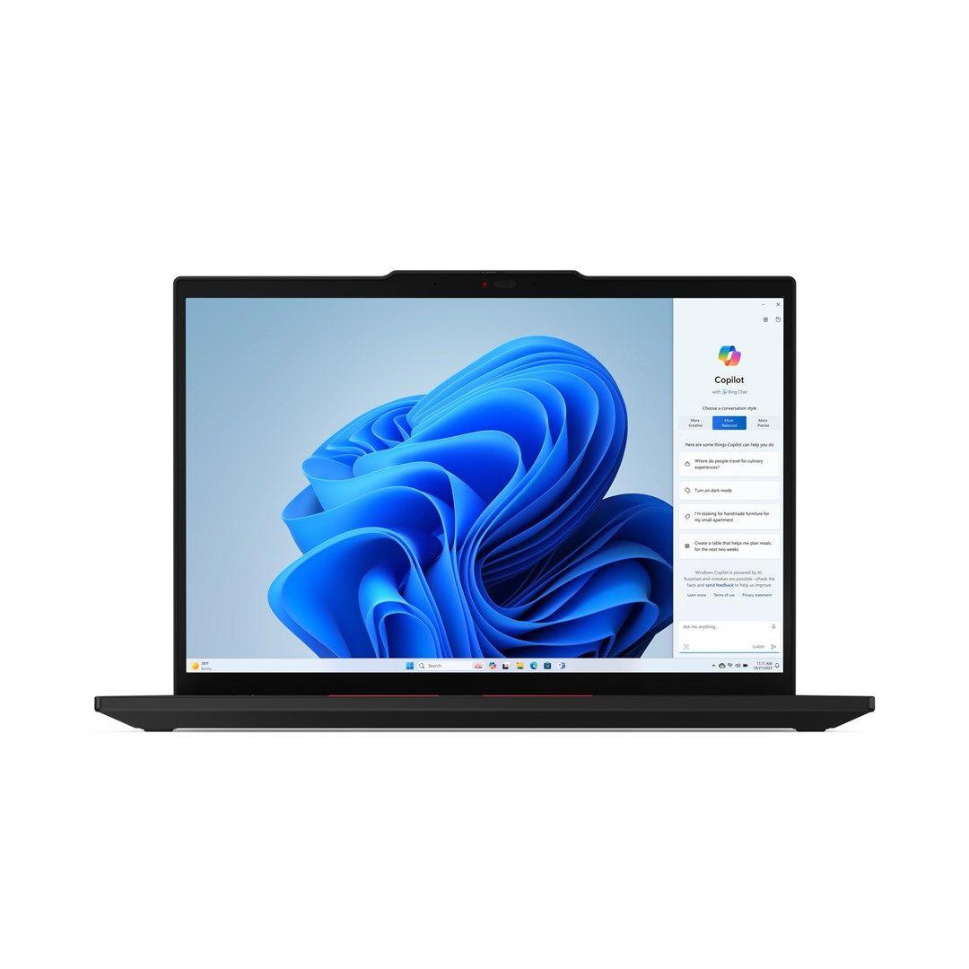 Lenovo ThinkPad T14 Gen 5 Ryzen 7 PRO 8840U 14"WUXGA Touch IPS 400nits AG 32GB DDR5 SSD512 780M Backlit Kb FgPr Cam5.0MP 52.5Wh W11Pro Black (REPACK) 2Y — zdjęcie 2