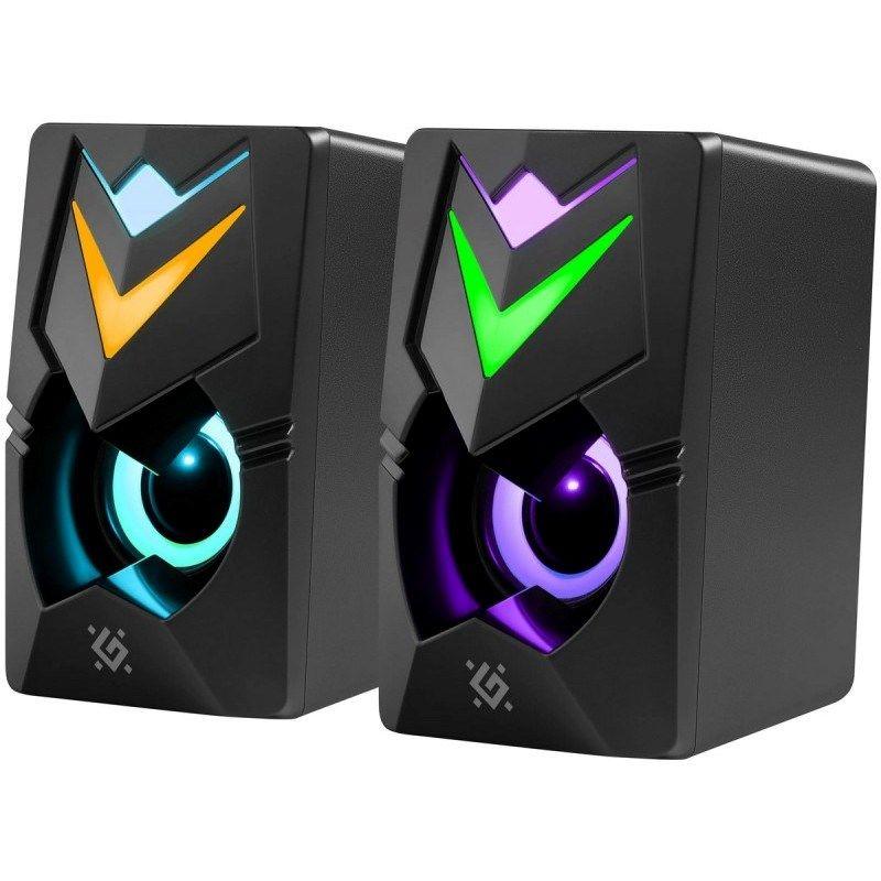 DEFENDER GLOSNIKI PC J4 2.0 6W LED USB CZARNE 65964 — zdjęcie 4