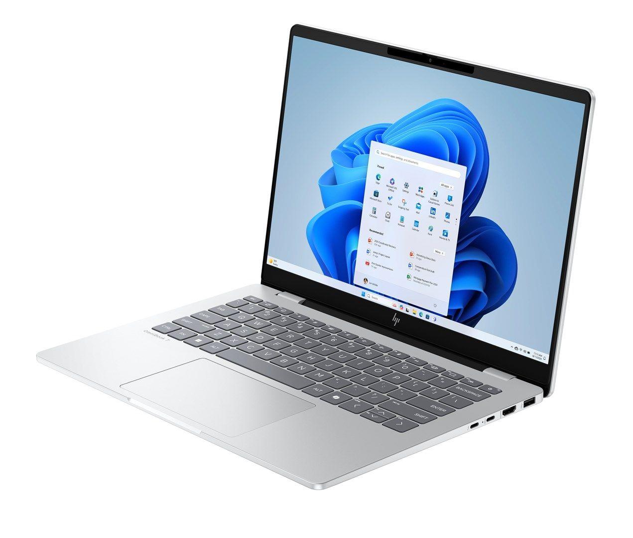 HP OmniBook 7 AI 14-fr0003nw Ultra 5 225U 14"2K OLED BV LBL 300nits 16GB LPDDR5-7467 SSD512 Intel Arc Cam 5 Mpx IR 68Wh W11Pro Glacial Silver 2Y — zdjęcie 7
