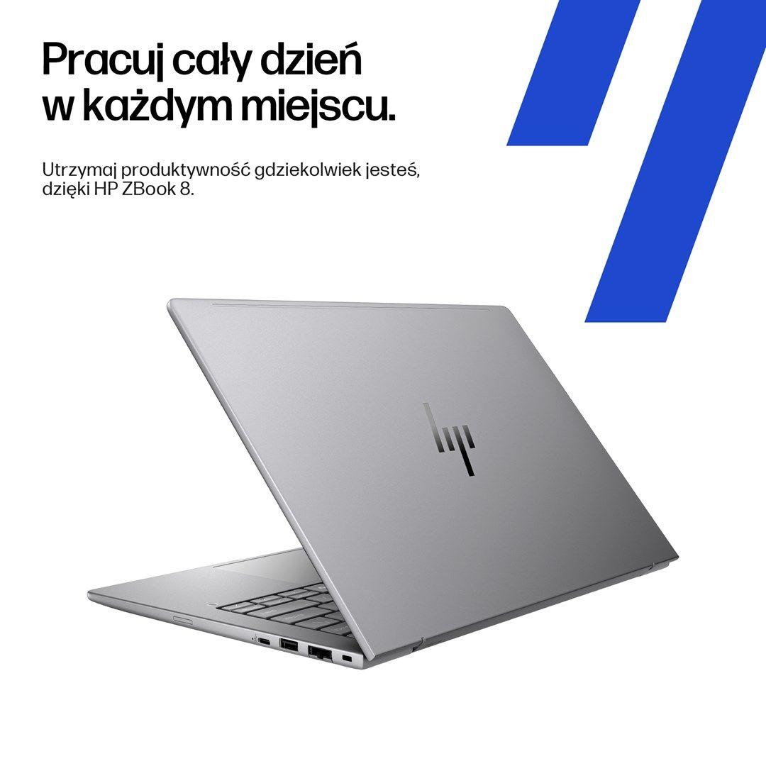 HP ZBook 8 G1ak 14 Ryzen AI 7 PRO 350 14.0"WUXGA IPS 400nits AG 16GB DDR5 5600 SSD1TB Radeon 860M Cam IR 5 MPx 62Wh W11Pro 3Y OnSite — zdjęcie 9