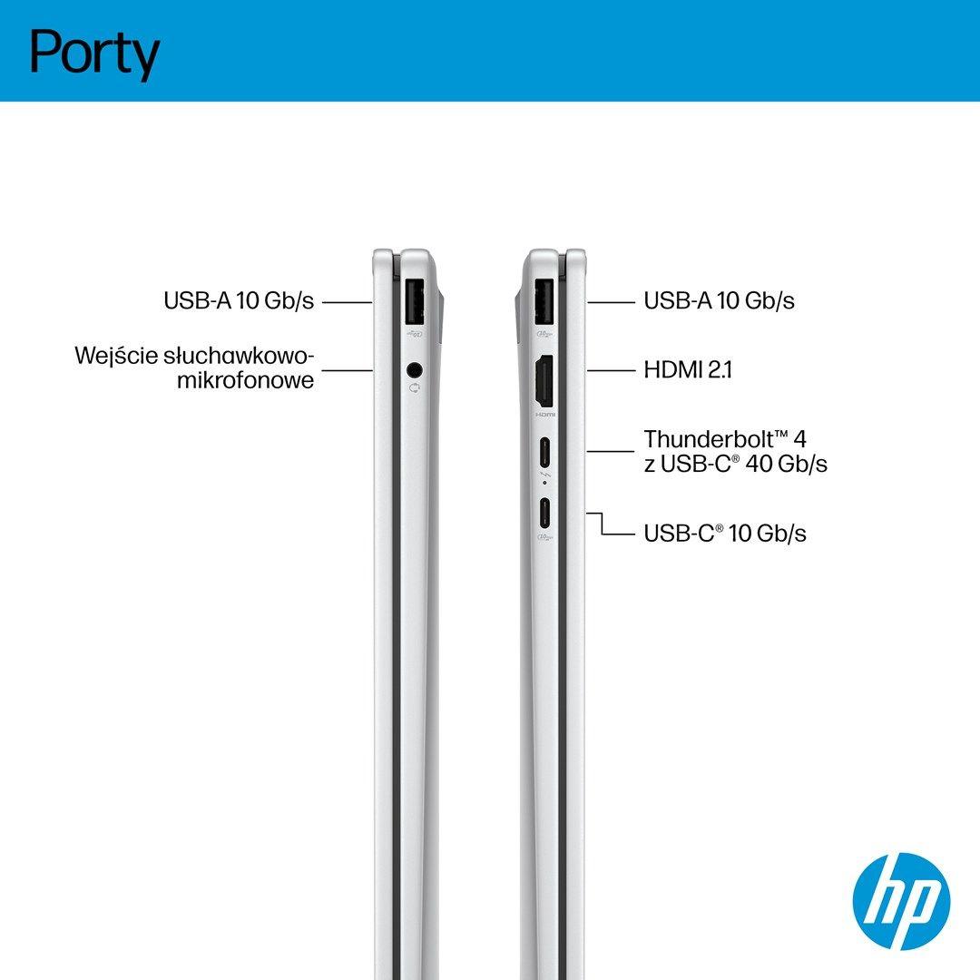 HP OmniBook X Flip 16-as0003nw Ultra 7 258V 16.0"3K Touch OLED IPS 120Hz 300nits AG 32GB LPDDR5X SSD1TB Arc 140V Cam 5MPx + IR  68Wh Win11 Glacier Silver 2Y — zdjęcie 5