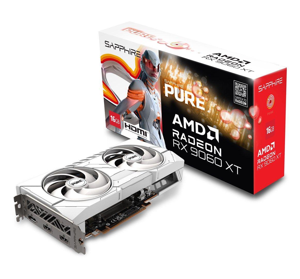 Karta graf. SAPPHIRE PURE RX 9060 XT GAMING OC 16GB — zdjęcie 1