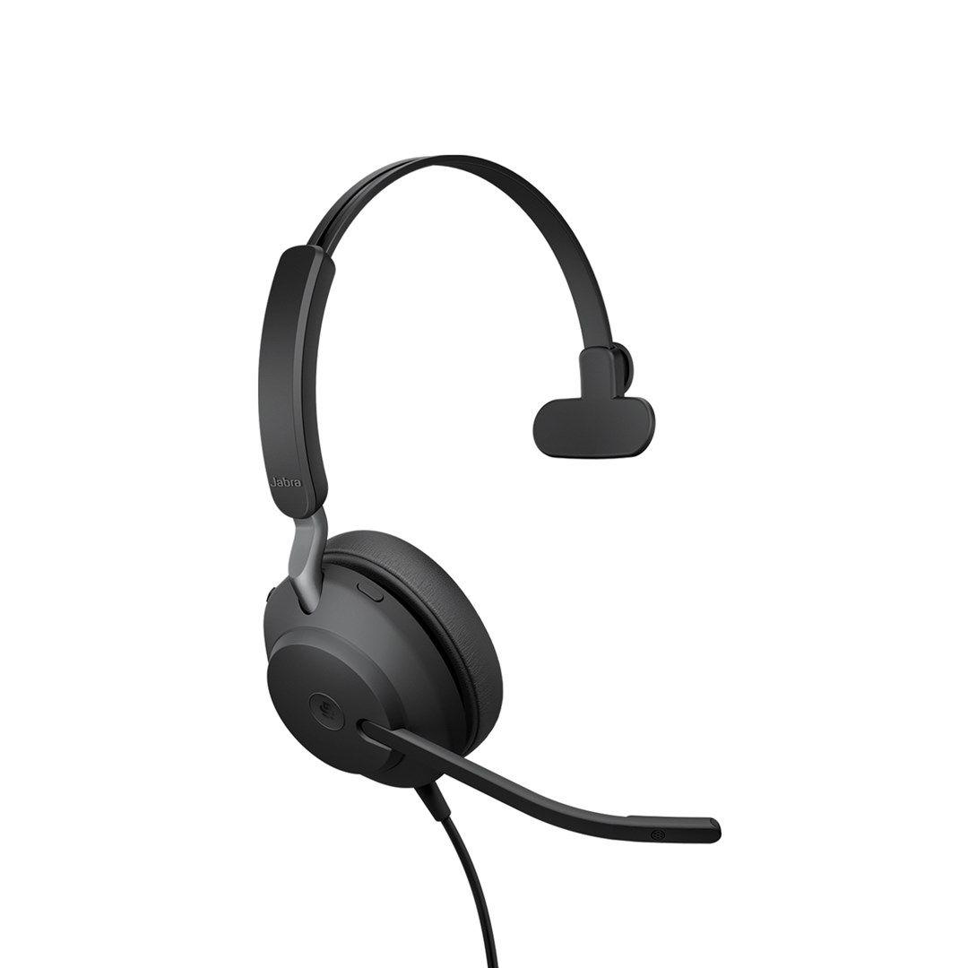 Słuchawki nauszne przewodowe Jabra Evolve2 40 MS Mono USB-C — zdjęcie 3