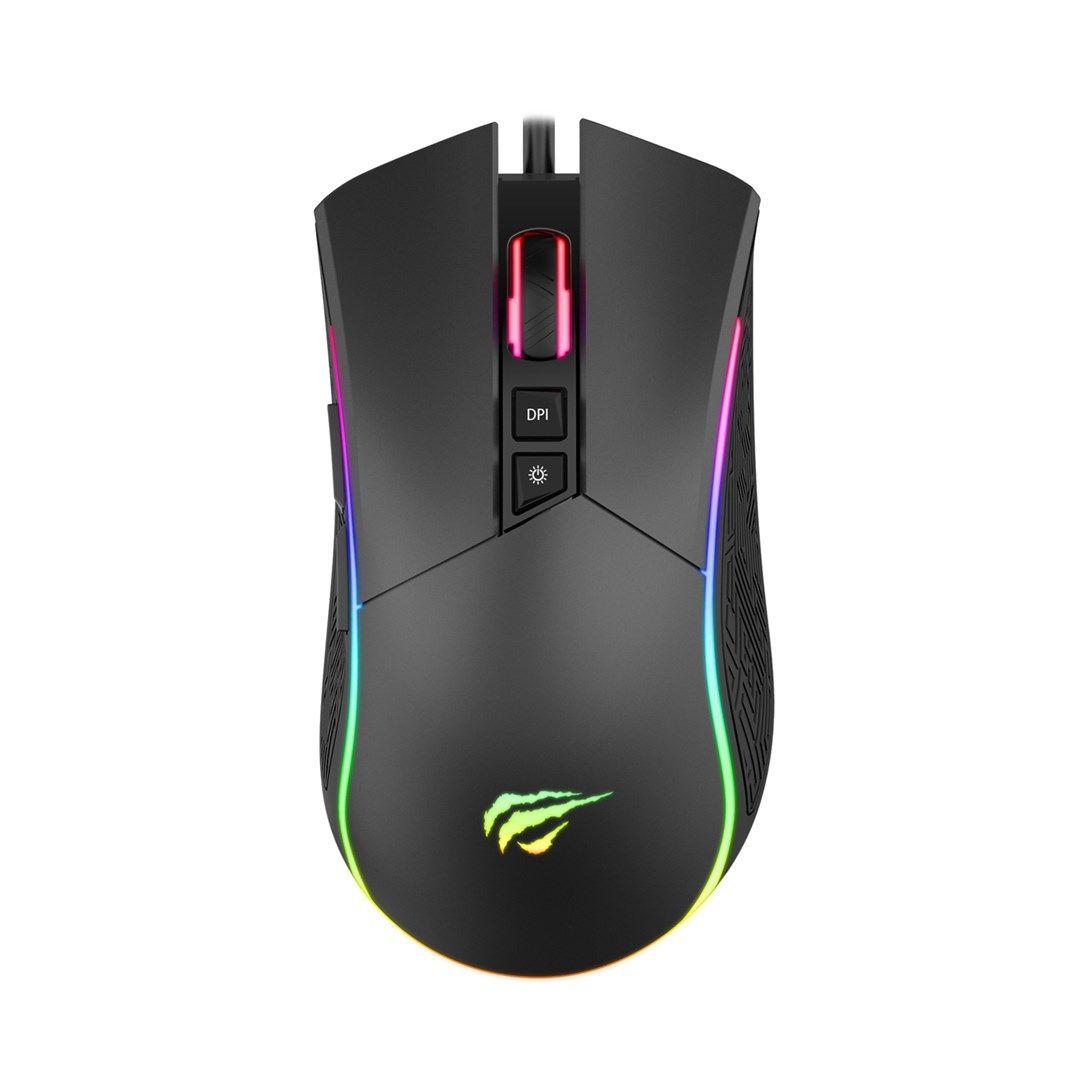 Mysz gamingowa Havit MS1001S (czarno-szary) — zdjęcie 2