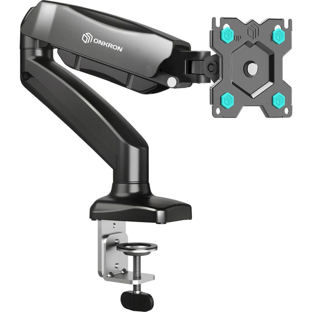 ONKRON G80-B Uchwyt biurkowy obrotowo-nachylny do monitora 13"-32" maks 8 kg, z obracaniem, czarny — zdjęcie 1