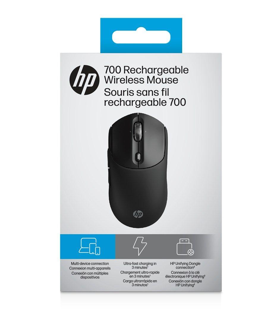 Mysz HP 700 Rechargeable  Mouse Black bezprzewodowa z akumulatorem czarna AZ7B0AA — zdjęcie 16