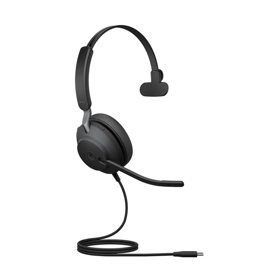 Słuchawki nauszne przewodowe Jabra Evolve2 40 MS Mono USB-C — zdjęcie 2