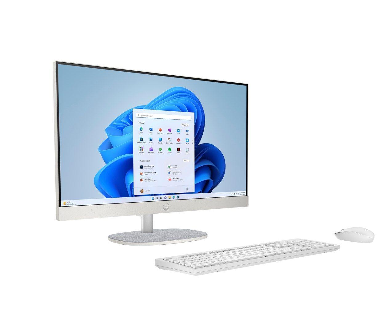 HP AIO 24-cr0124nw i3-N300 23.8"FHD IPS 250nits AG 8GB DDR4 3200 SSD512 UHD Cam720p kB+Mouse Win11 Shell White 2Y — zdjęcie 18