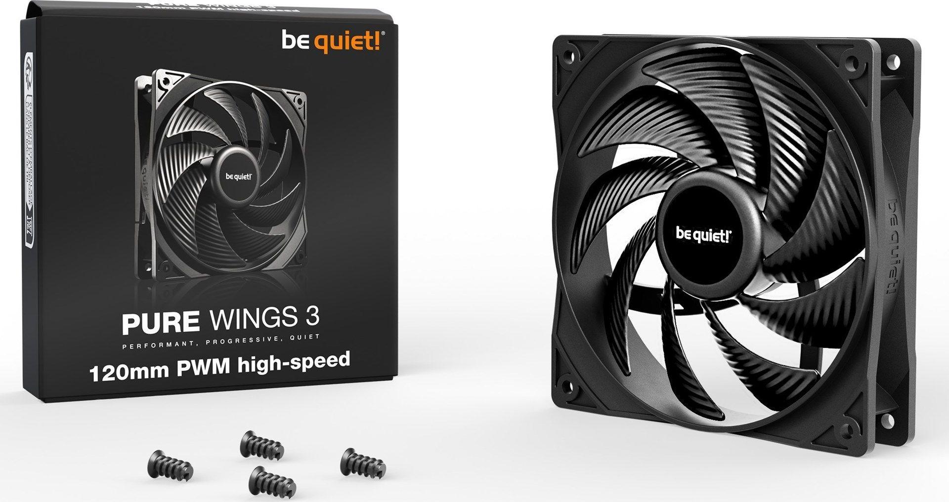 Wentylator BE QUIET! PURE WINGS 3 120mm PWM high-speed — zdjęcie 3