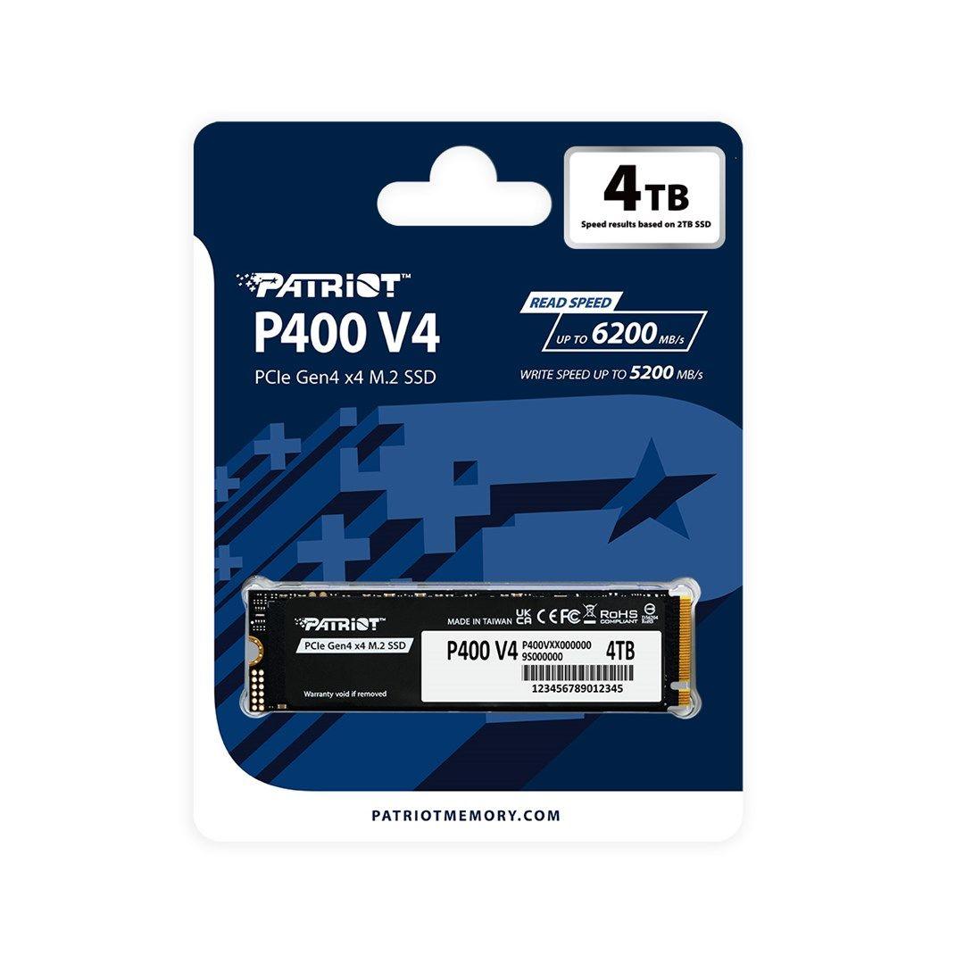SSD Patriot P400 V4 4TB M.2 2280 PCI-E x4 Gen4 NVMe — zdjęcie 4