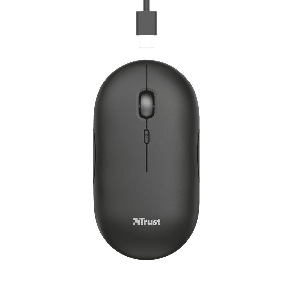 Mysz TRUST Puck Rechargeable Wireless Ultra-Thin Black — zdjęcie 2