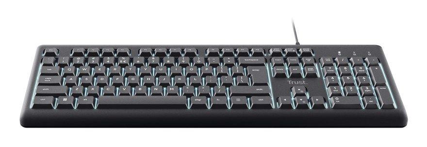 Klawiatura TRUST PRIMO podświetlana USB-A — zdjęcie 2