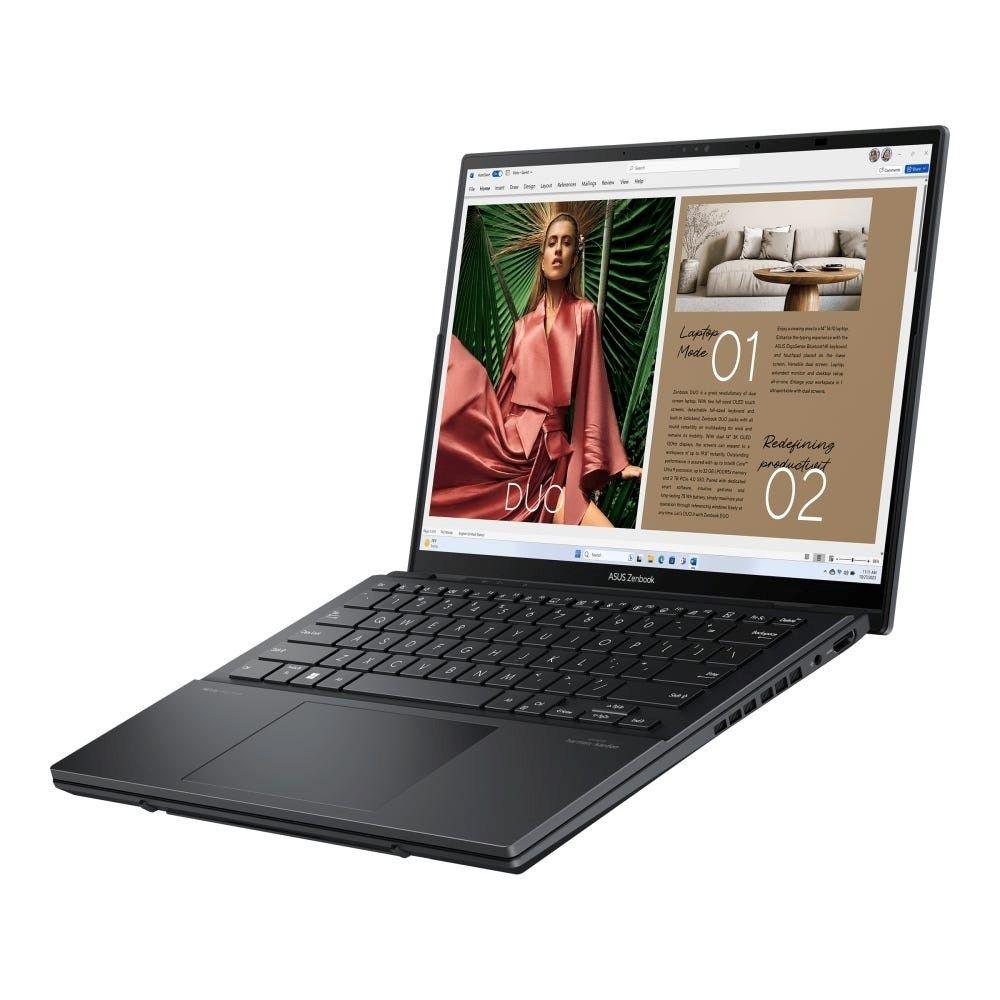 ASUS Zenbook Duo UX8406CA-QL121W Ultra 7 255H 2x14.0"OLED FHD Touch 60Hz 400nits 32GB LPDDR5X SSD1TB Glossy Intel Arc Graphics WLAN+BT Cam1080p 75WHrs Win11 Inkwell Gray — zdjęcie 6