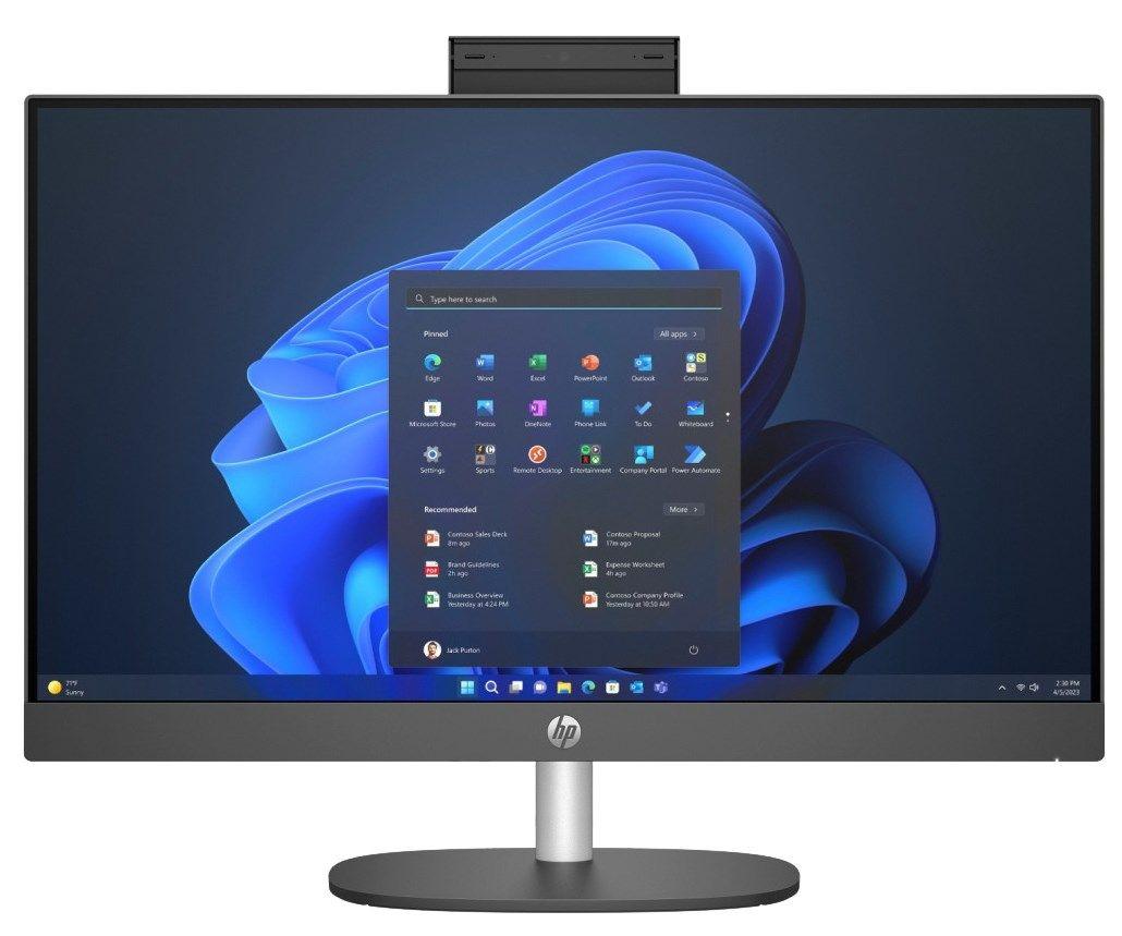 HP ProOne 240 G10 AIO i5-1335U 23,8"FHD 16GB DDR4 3200 SSD512 Intel Iris Xe Graphics W11Pro 3Y OnSite Black — zdjęcie 1