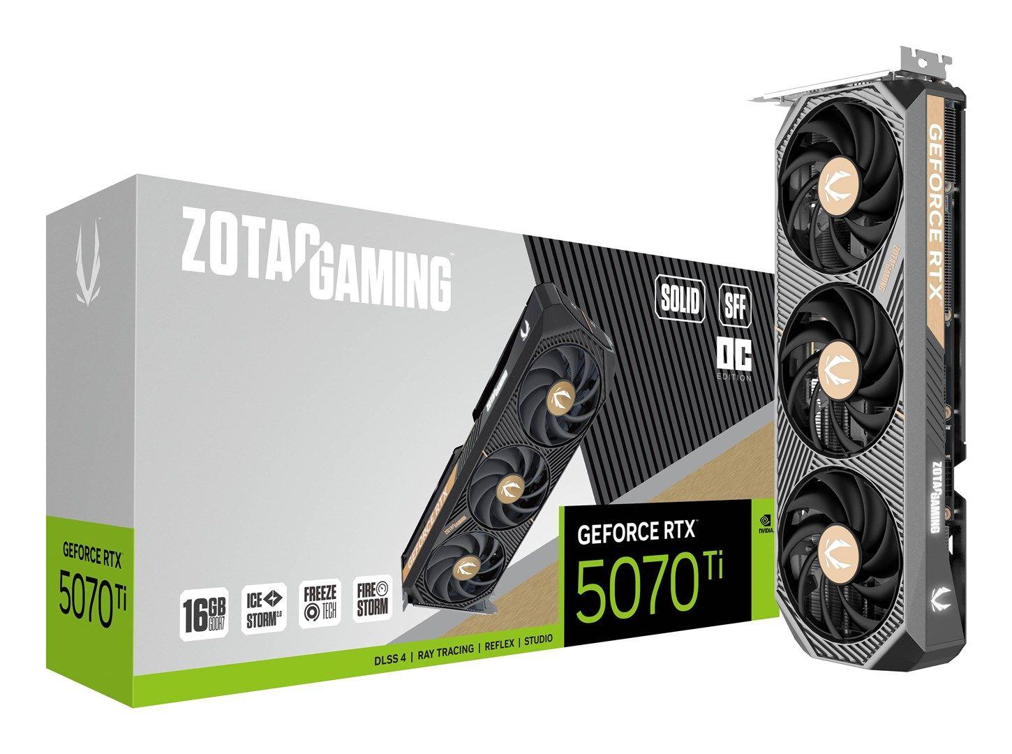 Karta graficzna ZOTAC GAMING GeForce RTX 5070 Ti SOLID SFF OC 16GB — zdjęcie 8