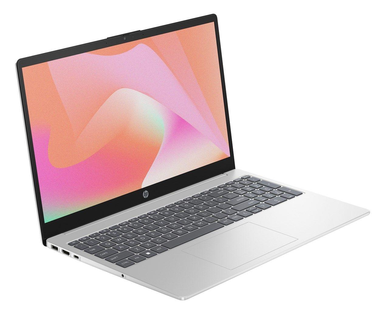 HP 15-fd1068nw Ultra 5 125H 15,6"FHD IPS 300nits AG 24GB DDR5-5600 SSD512 Intel Arc Cam 720p 41Wh NoOS Natural Silver 2Y — zdjęcie 2