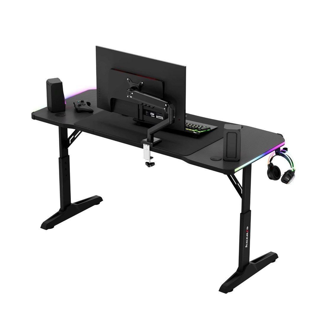 Biurko gamingowe Huzaro Hero 3.6 RGB Black — zdjęcie 9