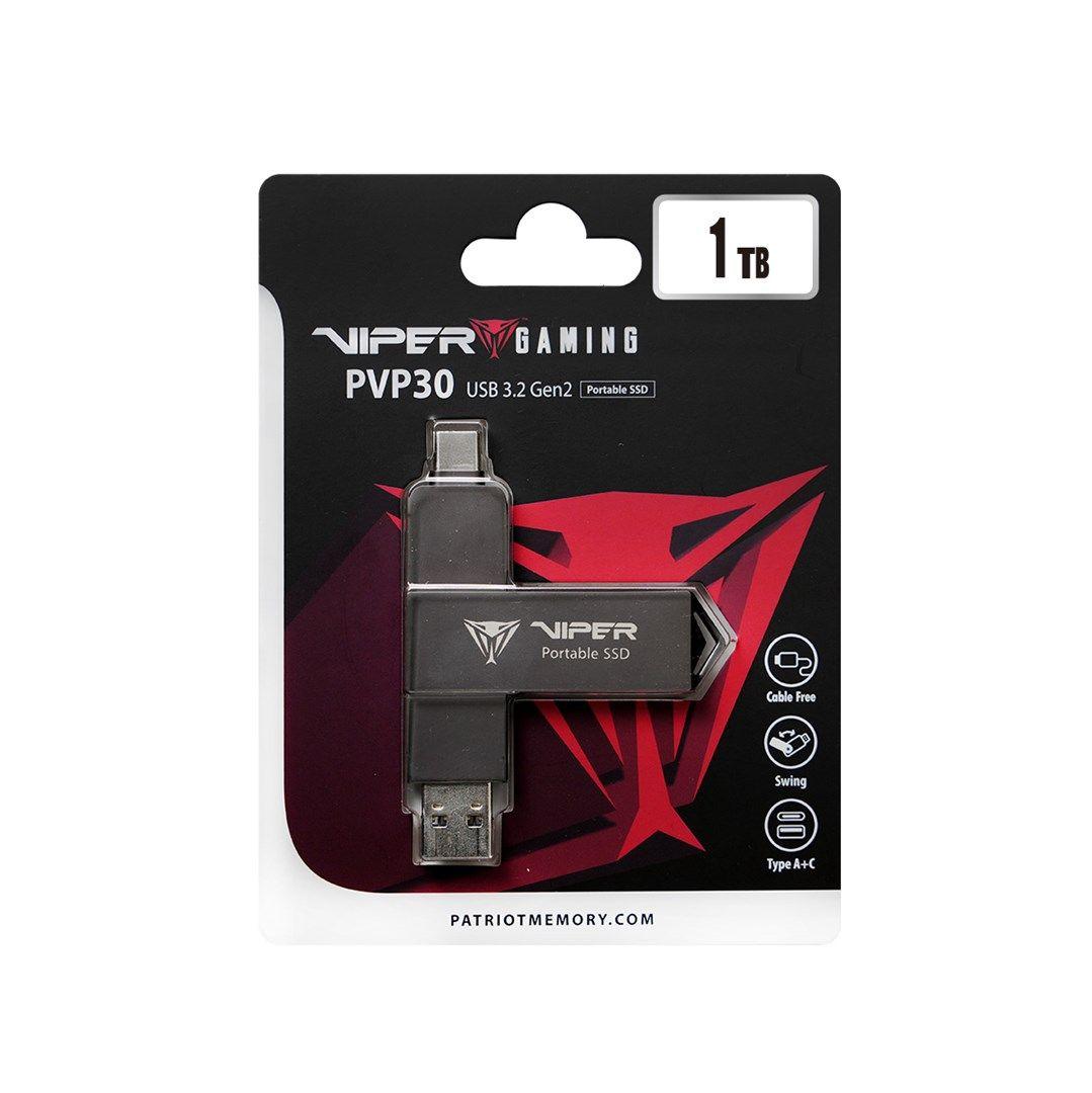 Dysk SSD Patriot PVP30 1TB 1000MB/s USB Duo A+C 3.2 Gen2 Alu — zdjęcie 5