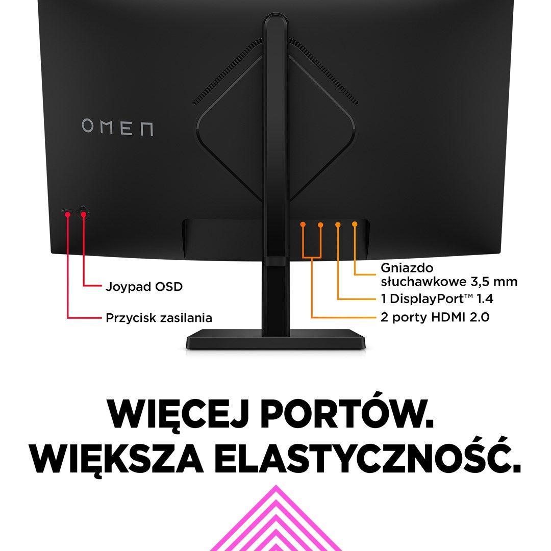 MONITOR HP LED, QHD 32" OMEN 32c (780K6E9) 165Hz — zdjęcie 15