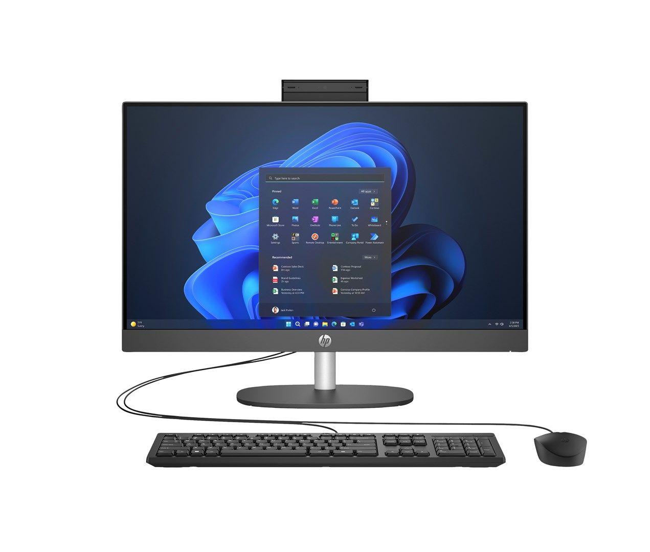 HP ProOne 240 G10 AIO i5-1335U 23.8"FHD IPS 250nits AG 8GB DDR4 3200 SSD256 UHD W11Pro Biały 3Y OnSite — zdjęcie 1