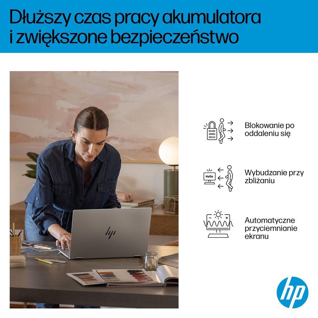 HP OmniBook X Flip 16-as0003nw Ultra 7 258V 16.0"3K Touch OLED IPS 120Hz 300nits AG 32GB LPDDR5X SSD1TB Arc 140V Cam 5MPx + IR  68Wh Win11 Glacier Silver 2Y — zdjęcie 13