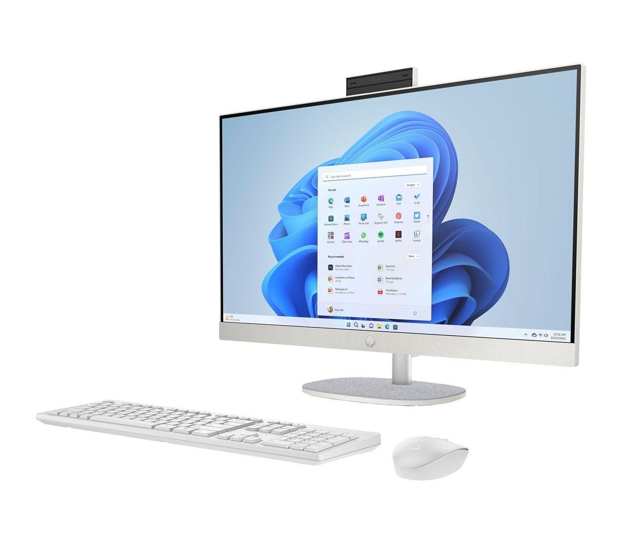 HP 27-cr0222nw AIO Ryzen 7 7730U 27.0"FHD IPS AG 300nits 16GB DDR4 SSD512 Radeon 680M LAN Win11 2Y Shell White — zdjęcie 18