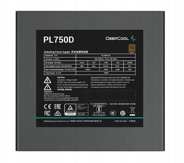 Zasilacz DeepCool PL750-D 750W 80 Plus Bronze — zdjęcie 2