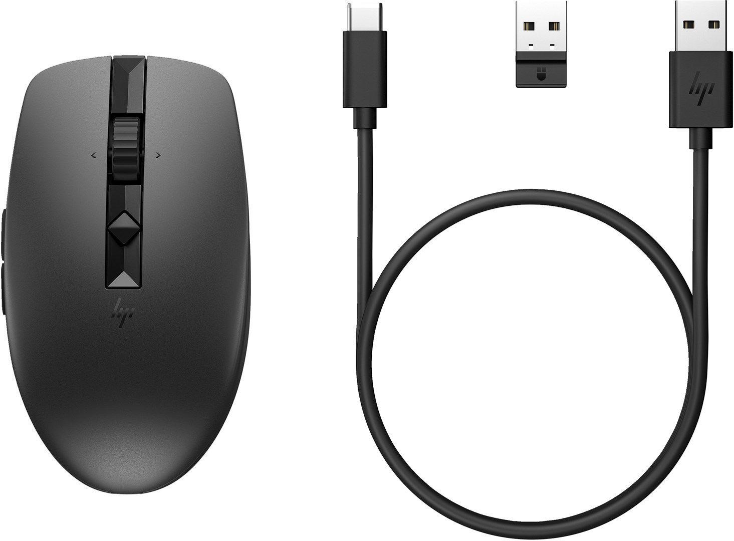 Mysz HP 710 Rechargeable Silent Mouse Black bezprzewodowa z akumulatorem czarna 6E6F2AA — zdjęcie 2