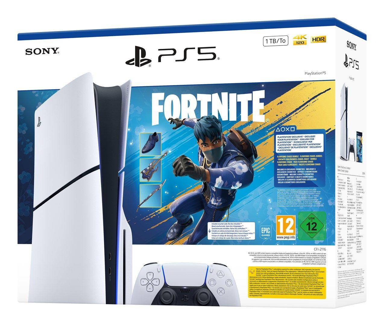 PlayStation 5 Slim + Fortnite Rozkwitający Chaos — zdjęcie 5