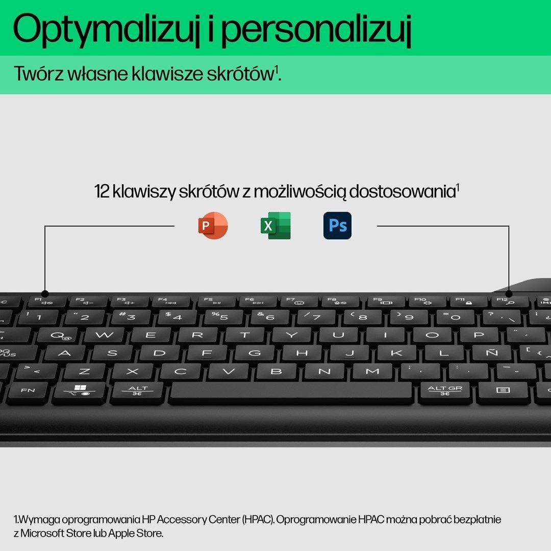 Klawiatura HP 460 Multi-Device Bluetooth Keyboard bezprzewodowa czarna 7N7B8AA — zdjęcie 3
