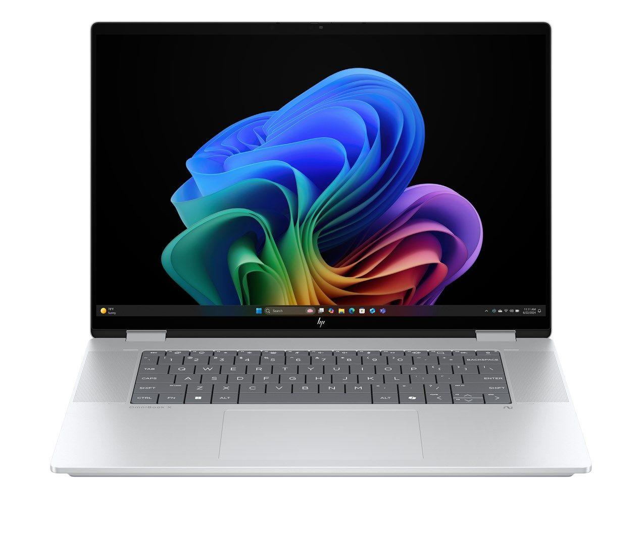 HP OmniBook X Flip 16-as0003nw Ultra 7 258V 16.0"3K Touch OLED IPS 120Hz 300nits AG 32GB LPDDR5X SSD1TB Arc 140V Cam 5MPx + IR  68Wh Win11 Glacier Silver 2Y — zdjęcie 2