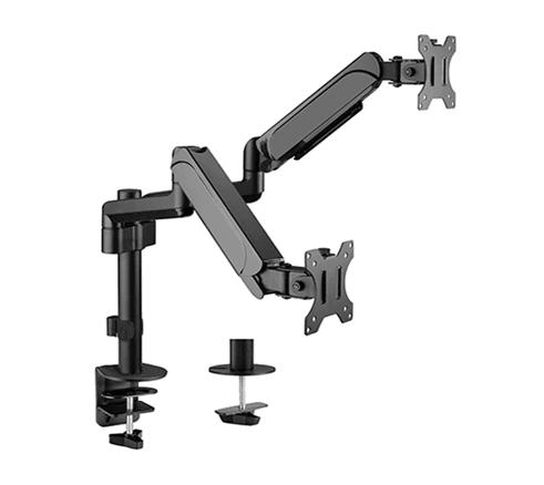 GEMBIRD BIURKOWE REGULOWANE RAMIĘ/UCHWYT NA 2 MONITORY 17-32, 100X100MM, DO 9 KG — zdjęcie 1