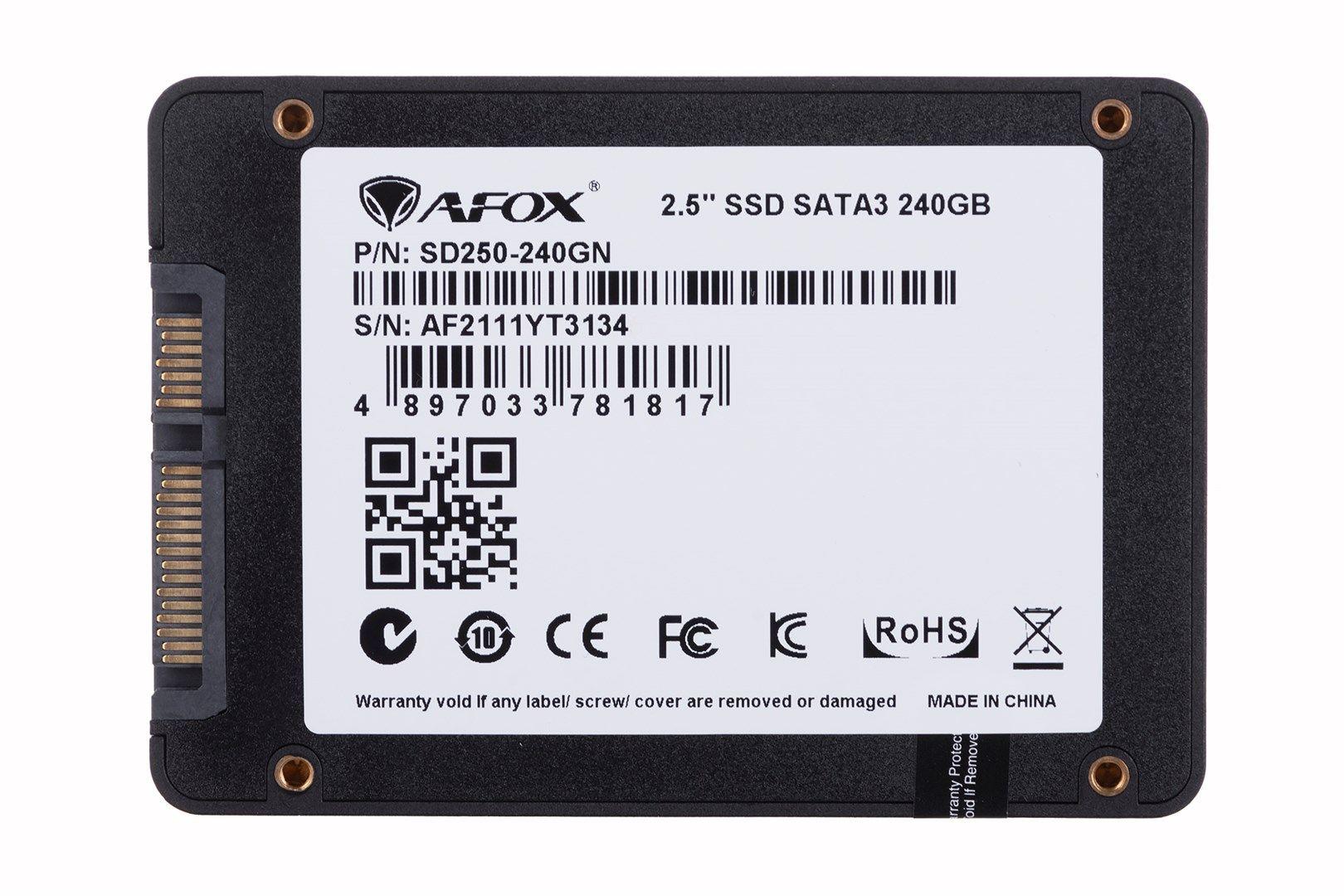 AFOX SSD 240GB TLC 555 MB/S SD250-240GN — zdjęcie 3