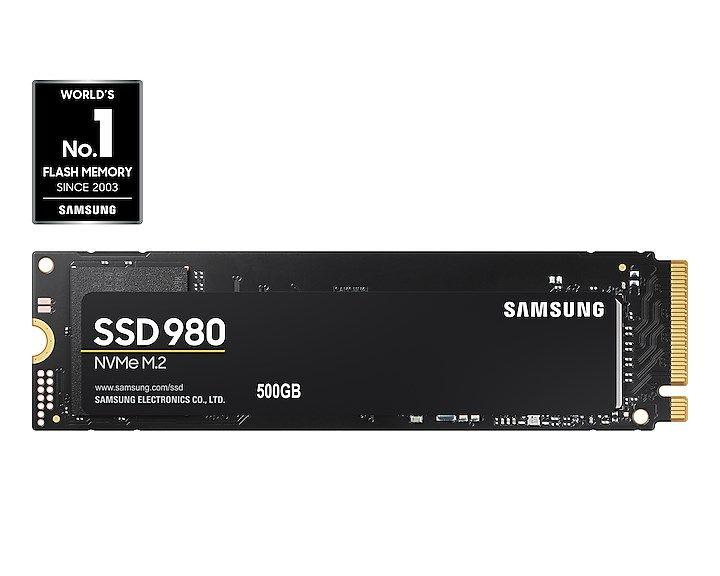 Dysk SSD Samsung 980 500 GB M.2 2280 PCI-E x4 Gen3 NVMe (MZ-V8V500BW) — zdjęcie 1