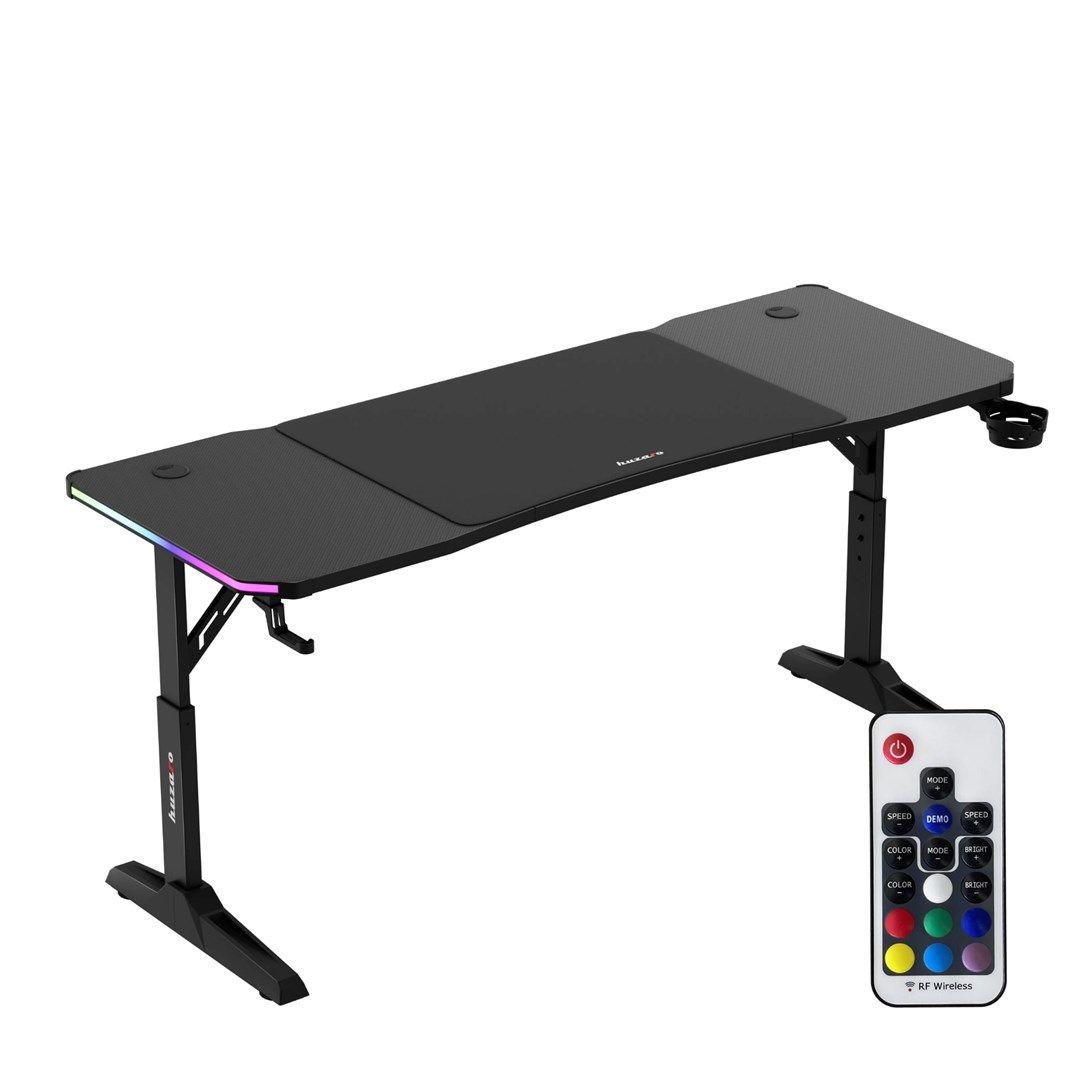 Biurko gamingowe Huzaro Hero 4.6 RGB Black — zdjęcie 1