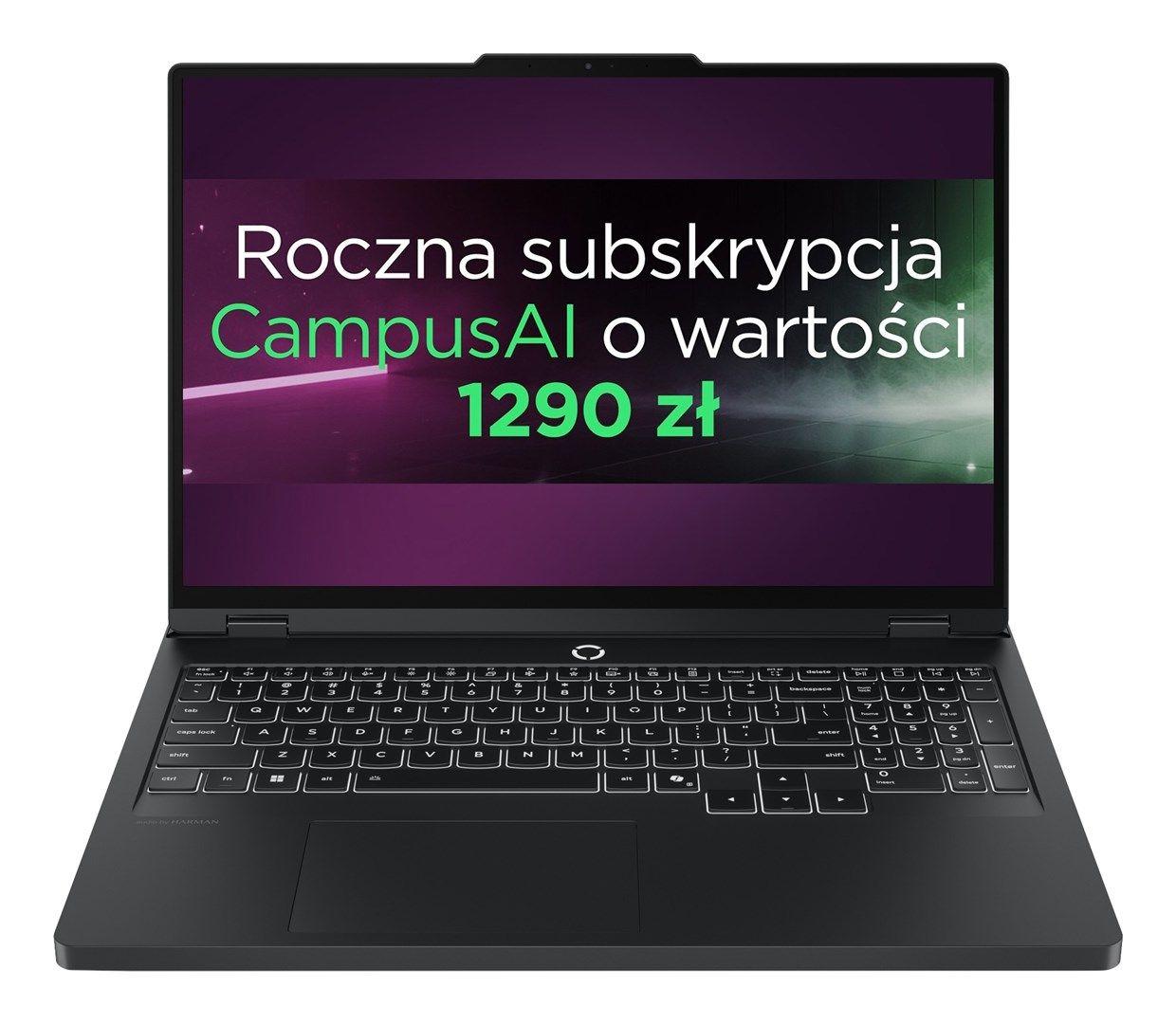 Lenovo Legion Pro 5 16IAX10H Ultra 9 275HX 16" WQXGA OLED 500nits Glossy 165Hz 32GB DDR5 5600 SSD1TB GeForce RTX 5070 Ti 12GB 80Wh W11Pro Eclipse Black — zdjęcie 1