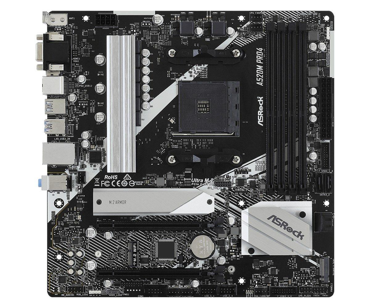 Płyta główna Asrock A520M PRO4 — zdjęcie 3
