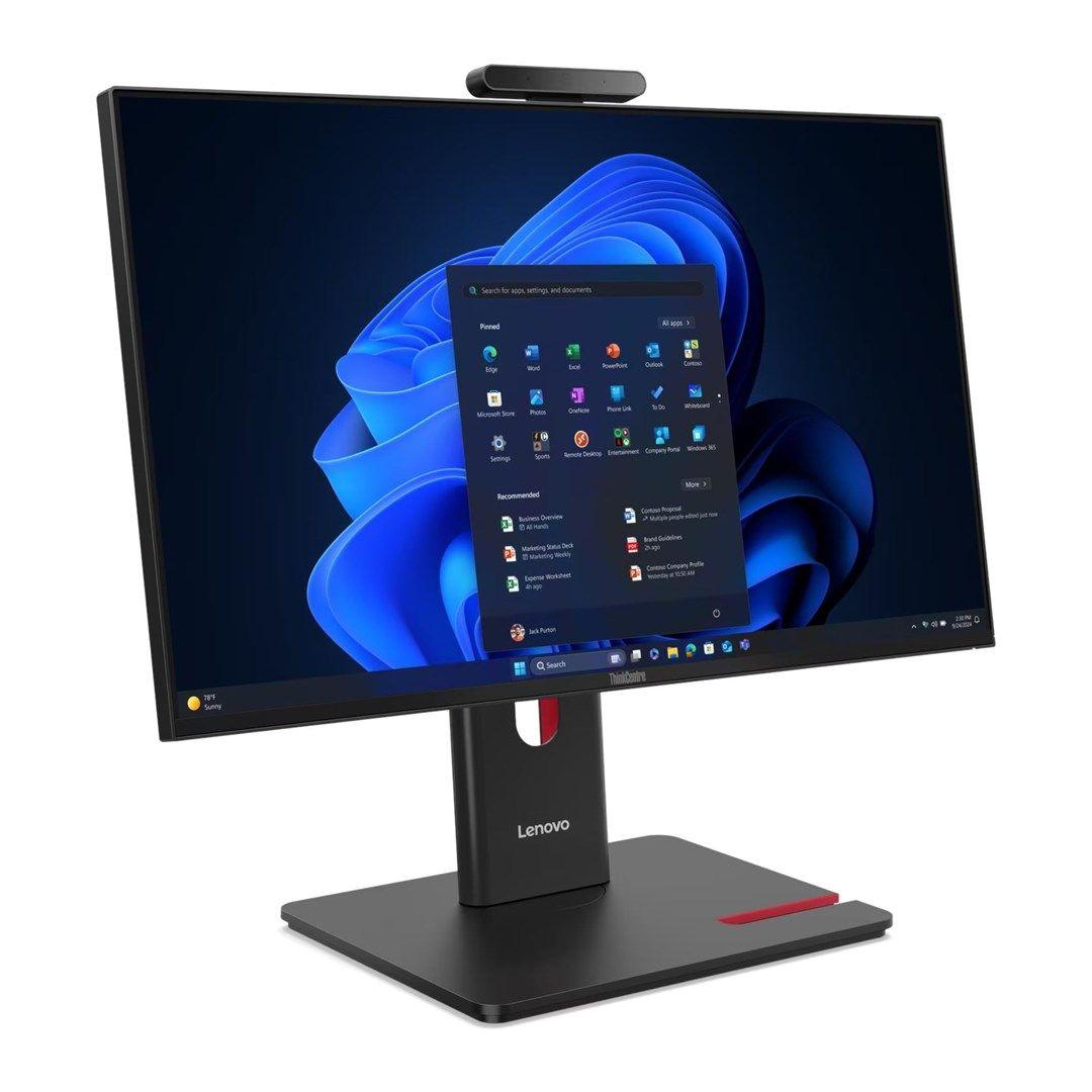 Lenovo AIO ThinkCentre M70a G6 Ultra 7 265T 23.8"FHD IPS 120Hz 250nits LBL AG 32GB DDR5 5600 SSD1TB Intel Graphics Cam 5.0MP vPro W11Pro Black 3Y OnSite — zdjęcie 1