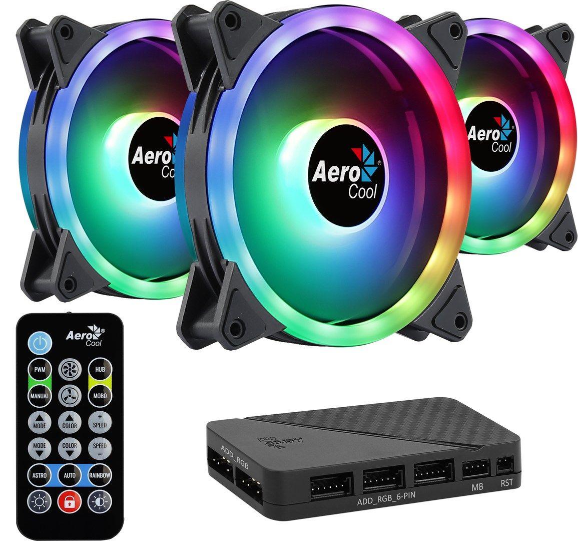 WENTYLATOR AEROCOOL PGS DUO 12 PRO ARGB (3x120) — zdjęcie 1