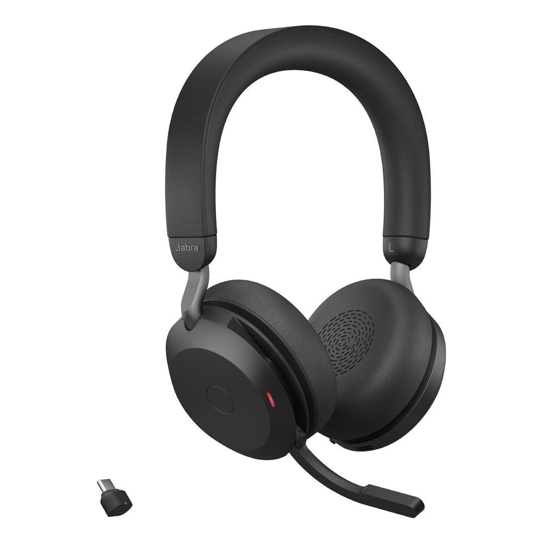 Słuchawki nauszne Jabra Evolve2 75 UC Stereo Link380c USB-C — zdjęcie 3