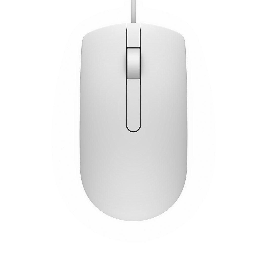 Mysz przewodowa Dell MS116 1000dpi biała — zdjęcie 3