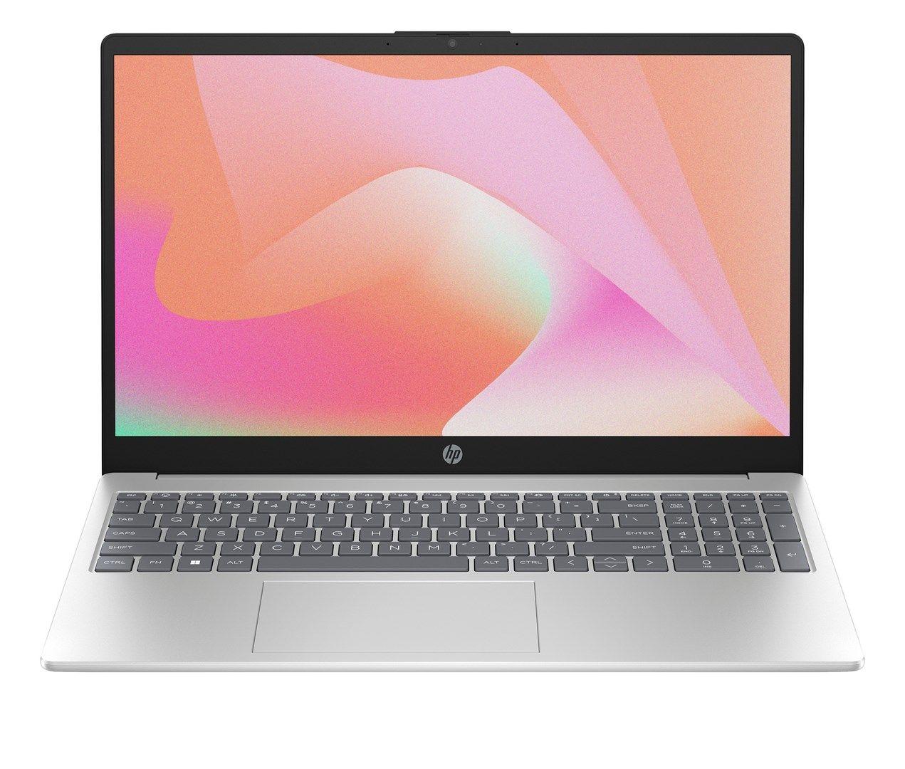 HP 15-fd1068nw Ultra 5 125H 15,6"FHD IPS 300nits AG 24GB DDR5-5600 SSD512 Intel Arc Cam 720p 41Wh NoOS Natural Silver 2Y — zdjęcie 1
