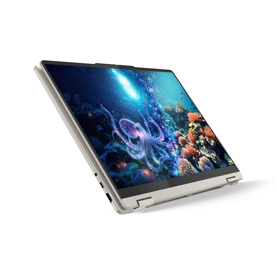 Lenovo Yoga 7 16AKP10 Ryzen AI 7 350 16" 2.8K OLED 500nits Glossy 120Hz 16GB LPDDR5x SSD512 Radeon 860M Graphics 70Wh Win11 Seashell — zdjęcie 6