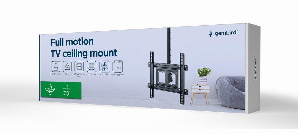 GEMBIRD PEŁNOOBROTOWY UCHWYT SUFITOWY DO TELEWIZORA 32" - 70", VESA MAX 400 X 400MM, DO 50KG — zdjęcie 14